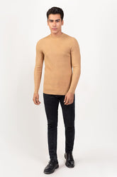 Beige Fashion Sweater FS-SWT-VPN-FD-242-01